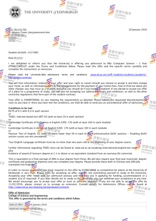 University of Edinburgh- Msc Computer Science