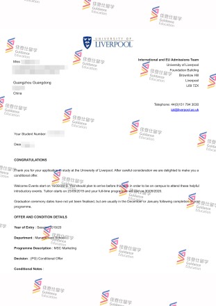 University of Liverpool- Msc Marketing