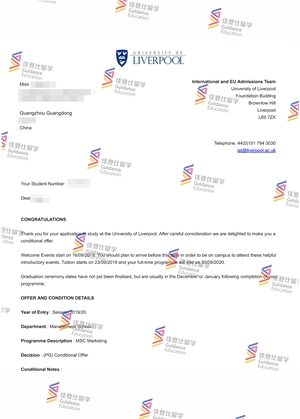University of Liverpool- Msc Marketing