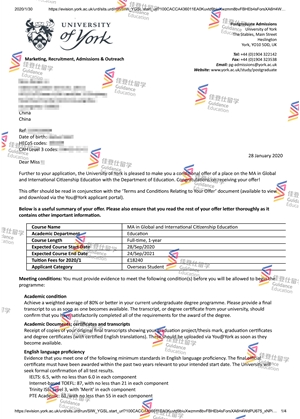 University of York – MA in Global and International Citizenship Education