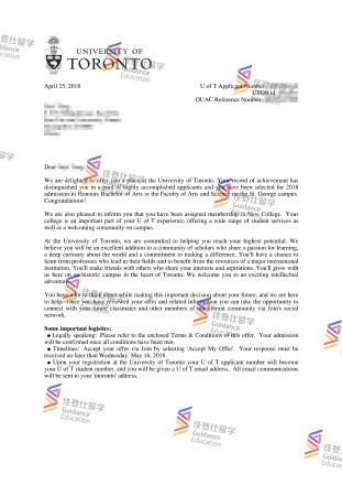 University of Toronto- Bachelor of Economics